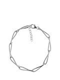 Nina B sterling silver slim loop link bracelet UK version