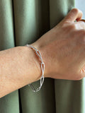 Nina B sterling silver slim loop link bracelet UK version