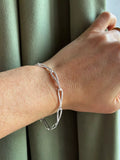 Nina B sterling silver slim loop link bracelet UK version