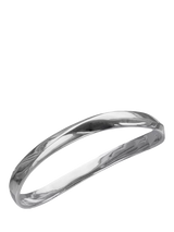John Lewis Nina B Sterling Silver Slip On Wave Bangle- Buy online at McGrocer
