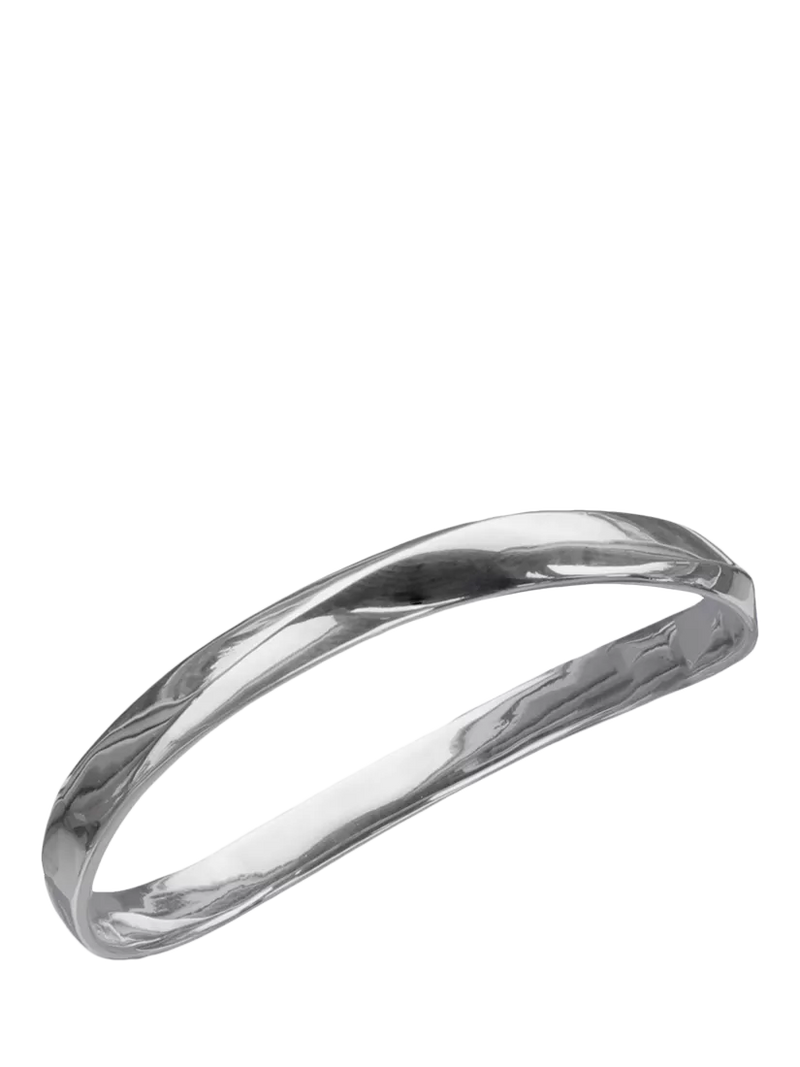 Nina B sterling silver wave bracelet slip on bangle - British product