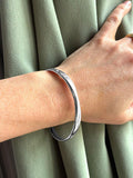 Nina B sterling silver wave bracelet slip on bangle - British product