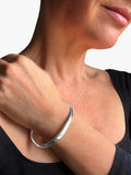 Nina B sterling silver wave bracelet slip on bangle - British product