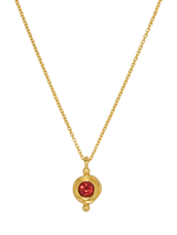John Lewis Ottoman Hands Garnet Birthstone Pendant Necklace 16 inch- Buy online at McGrocer