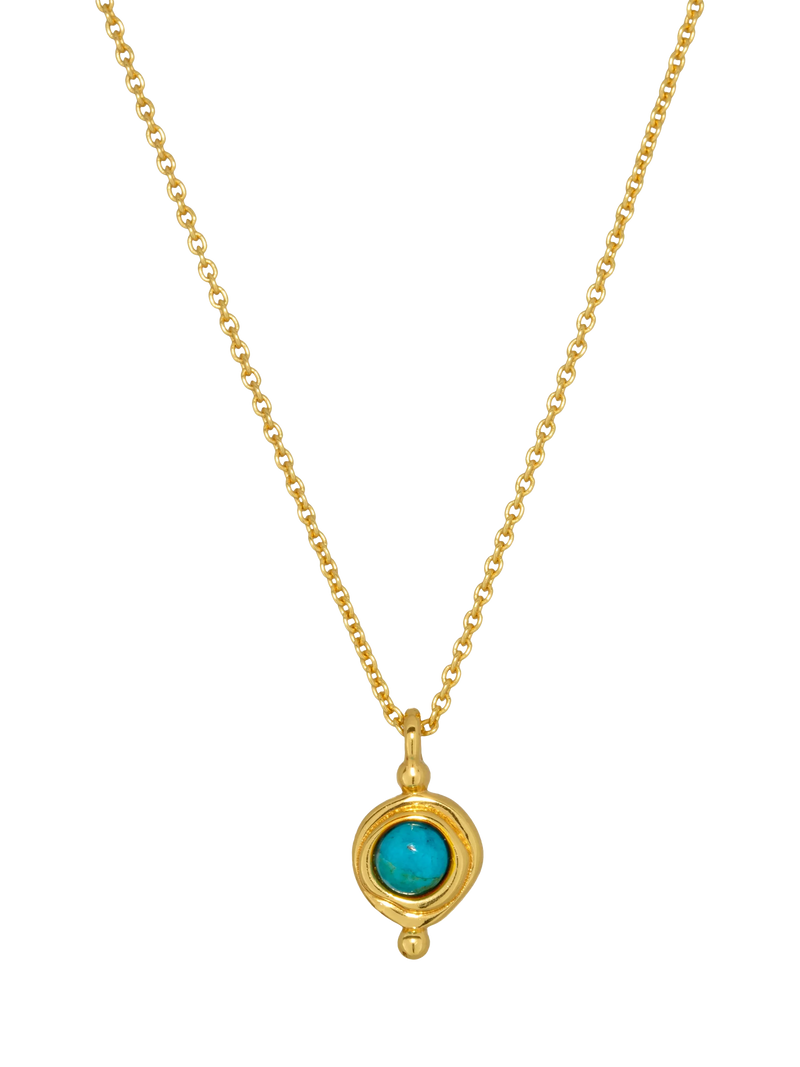 Ottoman Hands Garnet Birthstone Pendant Necklace 16 inch
