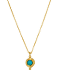 Ottoman Hands Garnet Birthstone Pendant Necklace 16 inch