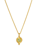 Ottoman Hands Garnet Birthstone Pendant Necklace 16 inch