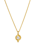 Ottoman Hands Garnet Birthstone Pendant Necklace 16 inch