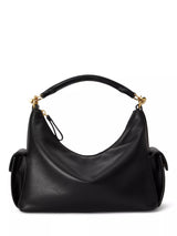 John Lewis Ralph Lauren Small Blaike Leather Shoulder Bag, Black- Buy online at McGrocer