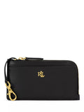 Ralph Lauren Leather Zip Card Holder, Lauren Tan