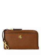 John Lewis Ralph Lauren Leather Zip Card Holder, Lauren Tan- Buy online at McGrocer