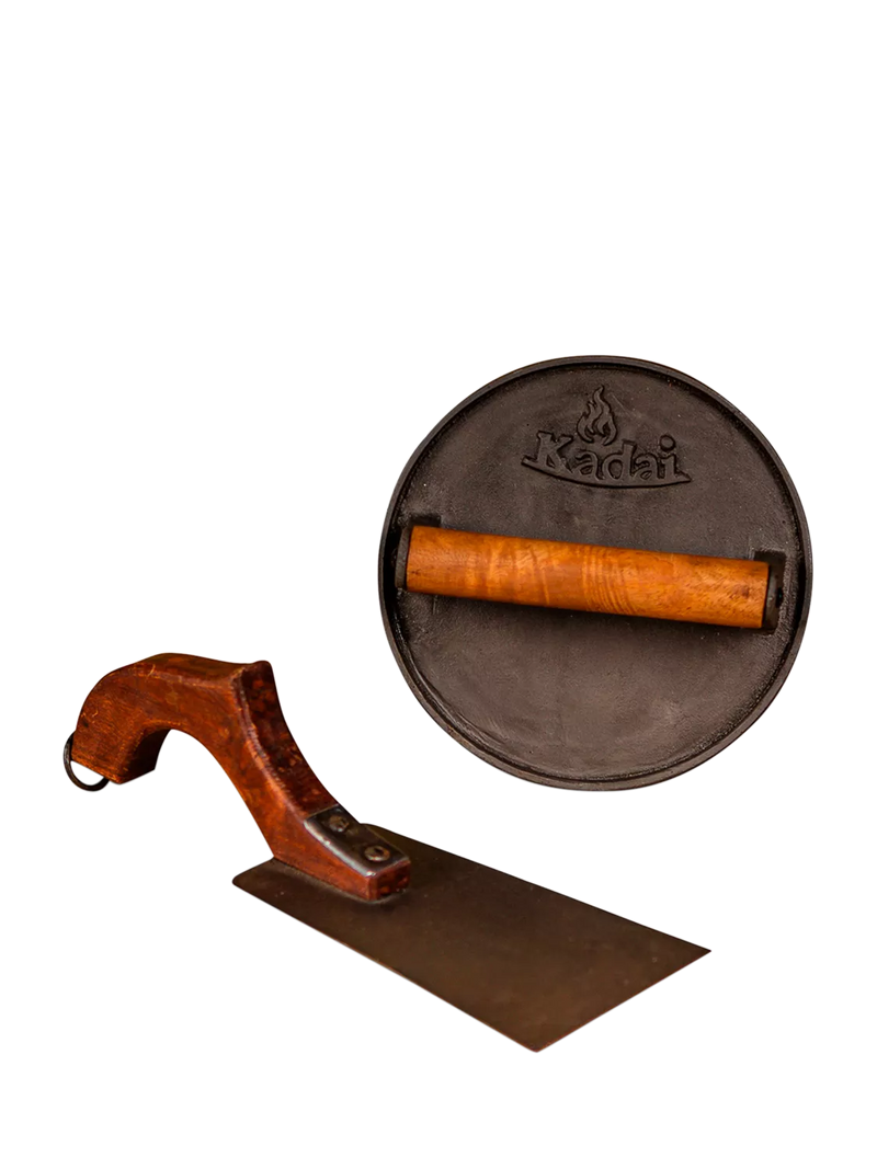 Kadai Burger Press & BBQ Tool imported from the UK