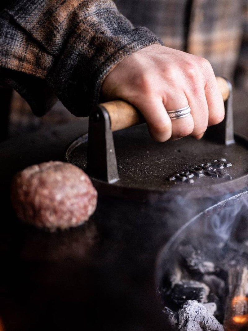 Kadai Burger Press & BBQ Tool imported from the UK