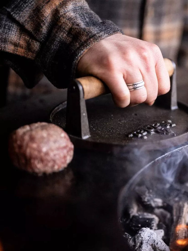 Kadai Burger Press & BBQ Tool imported from the UK