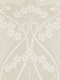 Liberty London Ianthe Mono Wallpaper, Pewter White