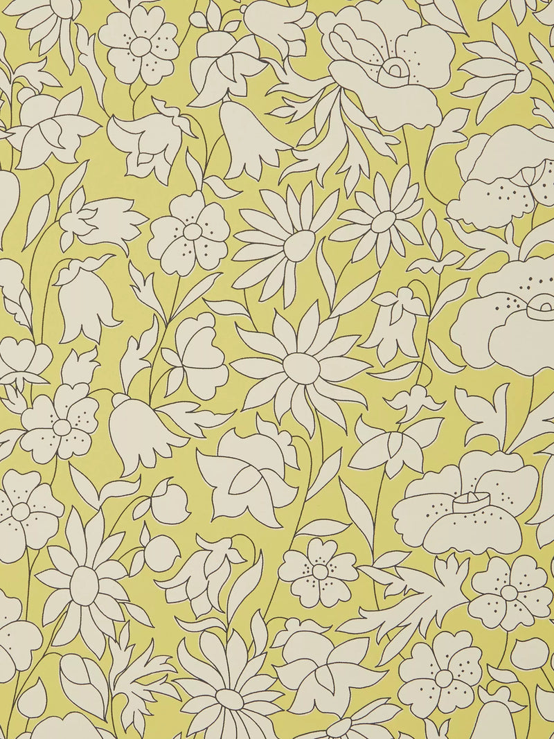 Liberty London Poppy Meadow wallpaper 68.5cm by 10.05m (British brand)