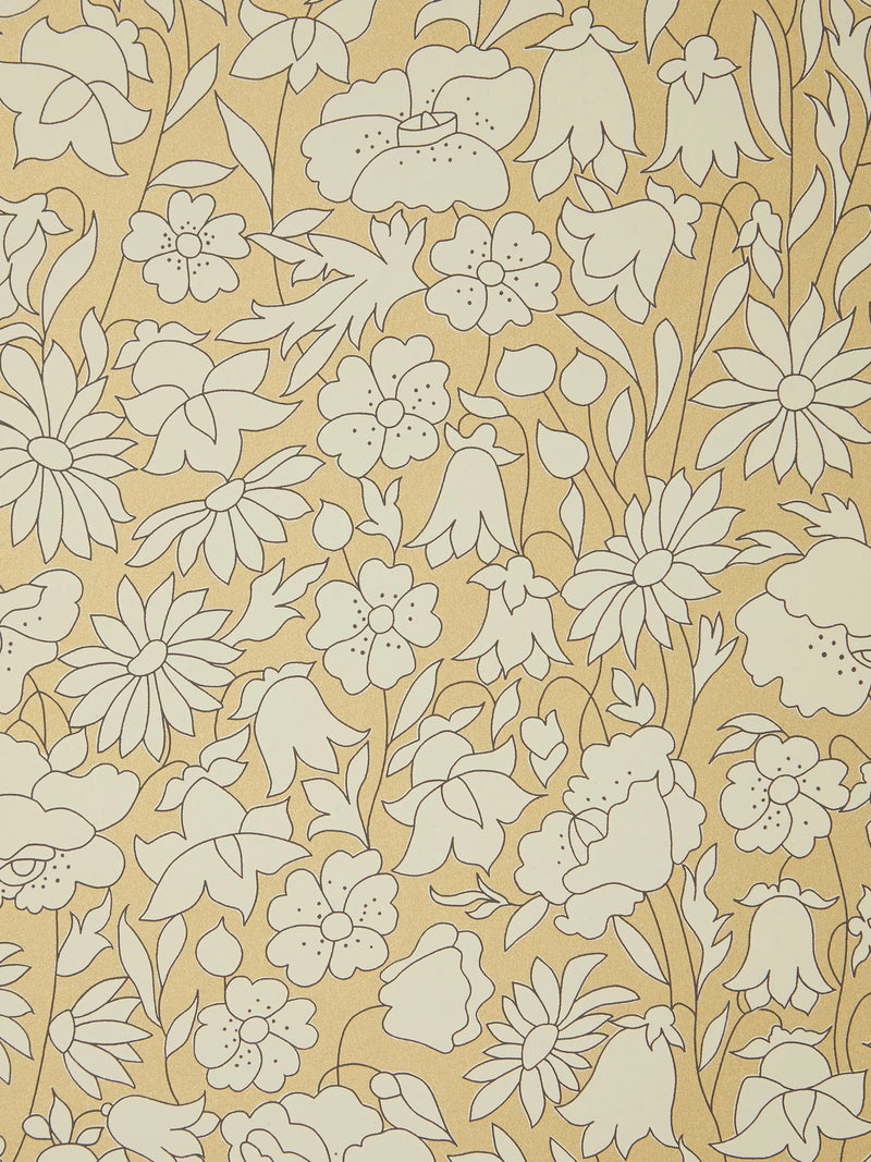 Liberty London Poppy Meadow Floral Wallpaper - 68.5 cm x 10.05 m