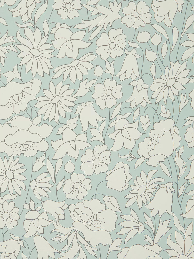 Liberty London Poppy Meadow Floral Wallpaper - 68.5 cm x 10.05 m
