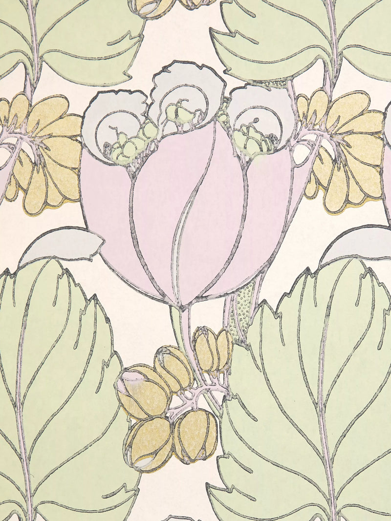 Liberty London Regency Tulip Wallpaper, LIchen