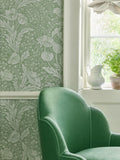 Liberty London Tudor Poppy wallpaper 68.5cm x 10.05m, imported from the UK