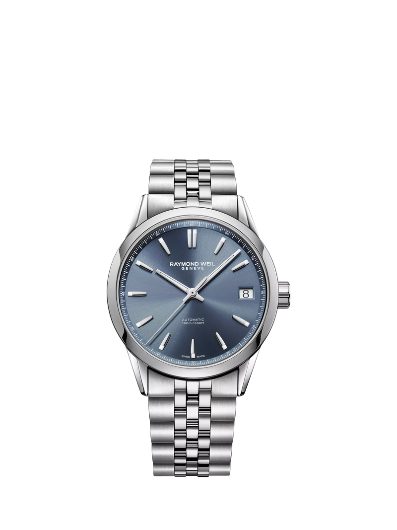 Raymond Weil Freelancer automatic watch blue dial 40mm, imported from the UK