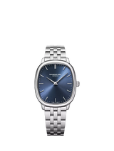 John Lewis Raymond Weil Men's Toccata Heritage 38 Calibre RW4100 Mechanical Stainless Steel Bracelet Strap Watch, Silver/Blue- Buy online at McGrocer