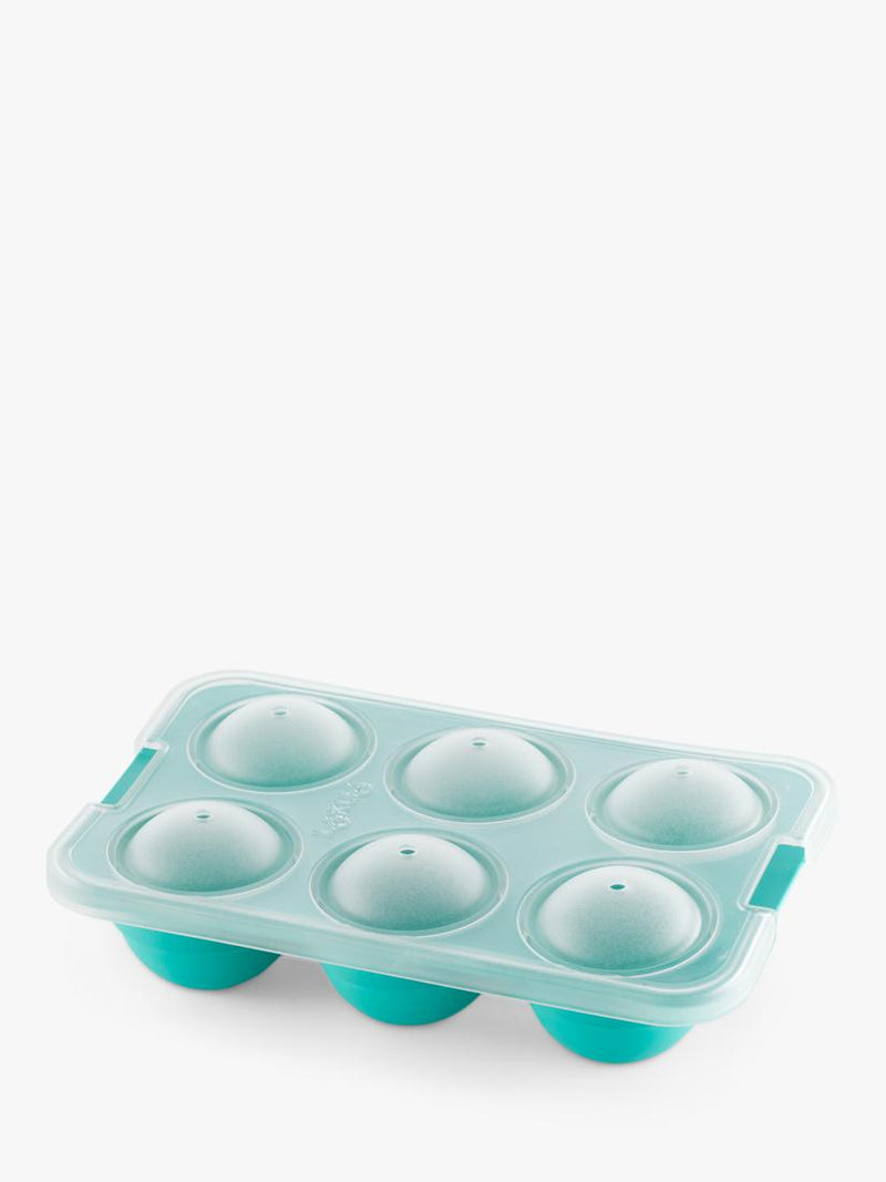 Lékué silicone XL sphere ice cube tray with lid, imported from the UK