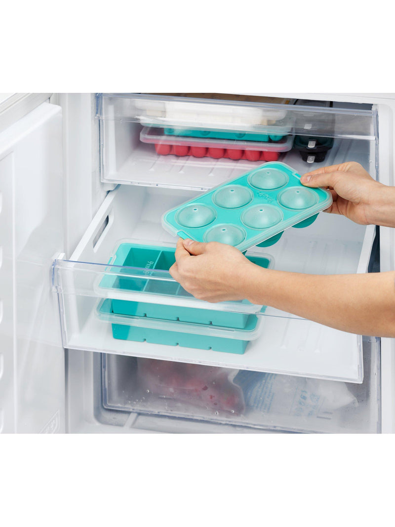 Lékué silicone XL sphere ice cube tray with lid, imported from the UK
