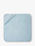 Little Dutch blue hooded towel 75x75cm, imported from the UK