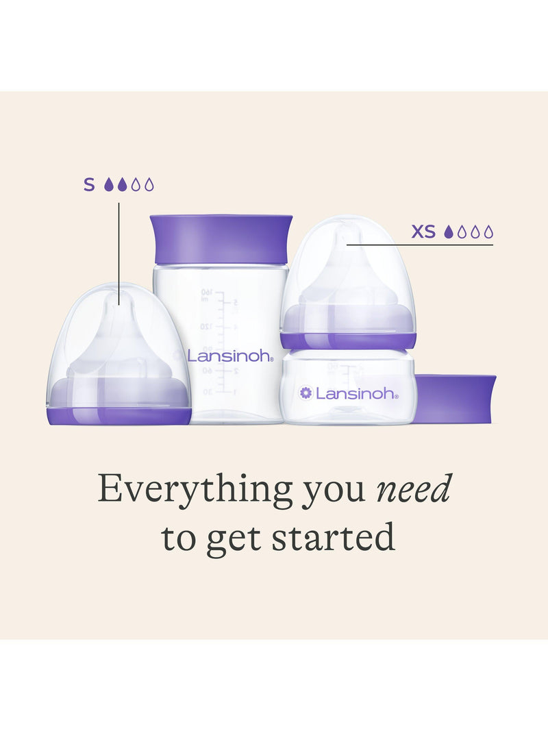 Lansinoh NaturalWave feeding bottle starter set, imported from the UK