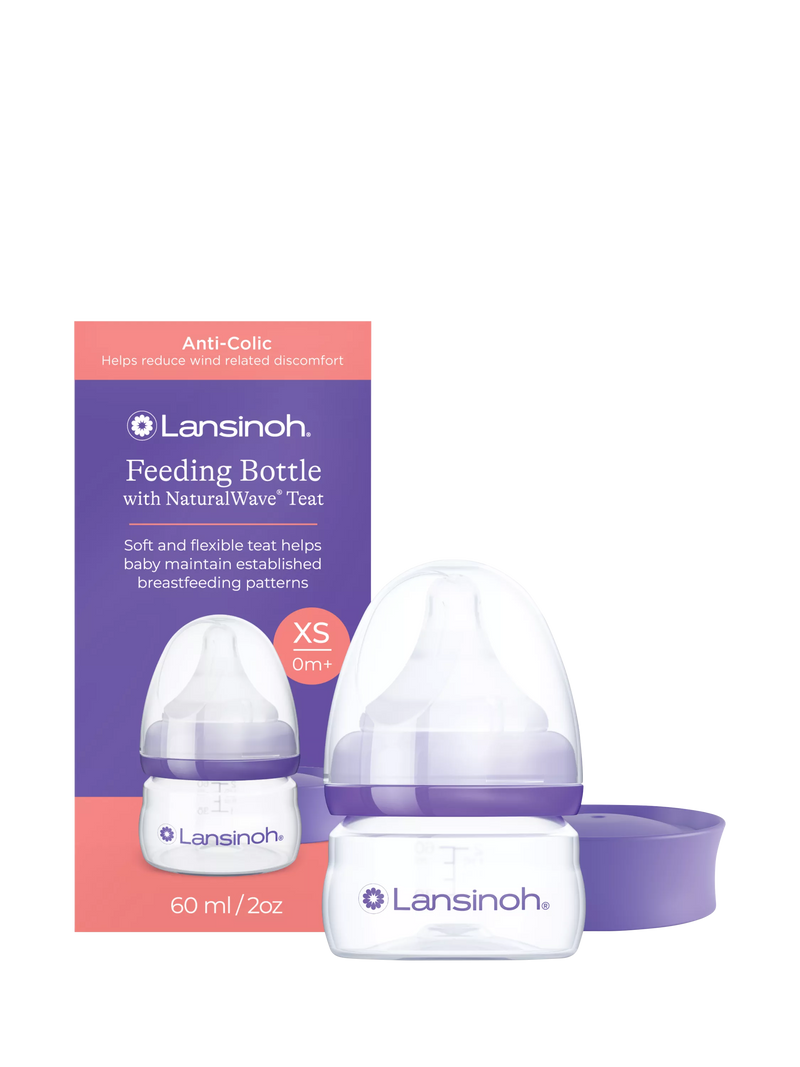 Lansinoh NaturalWave baby bottle 60ml, UK version