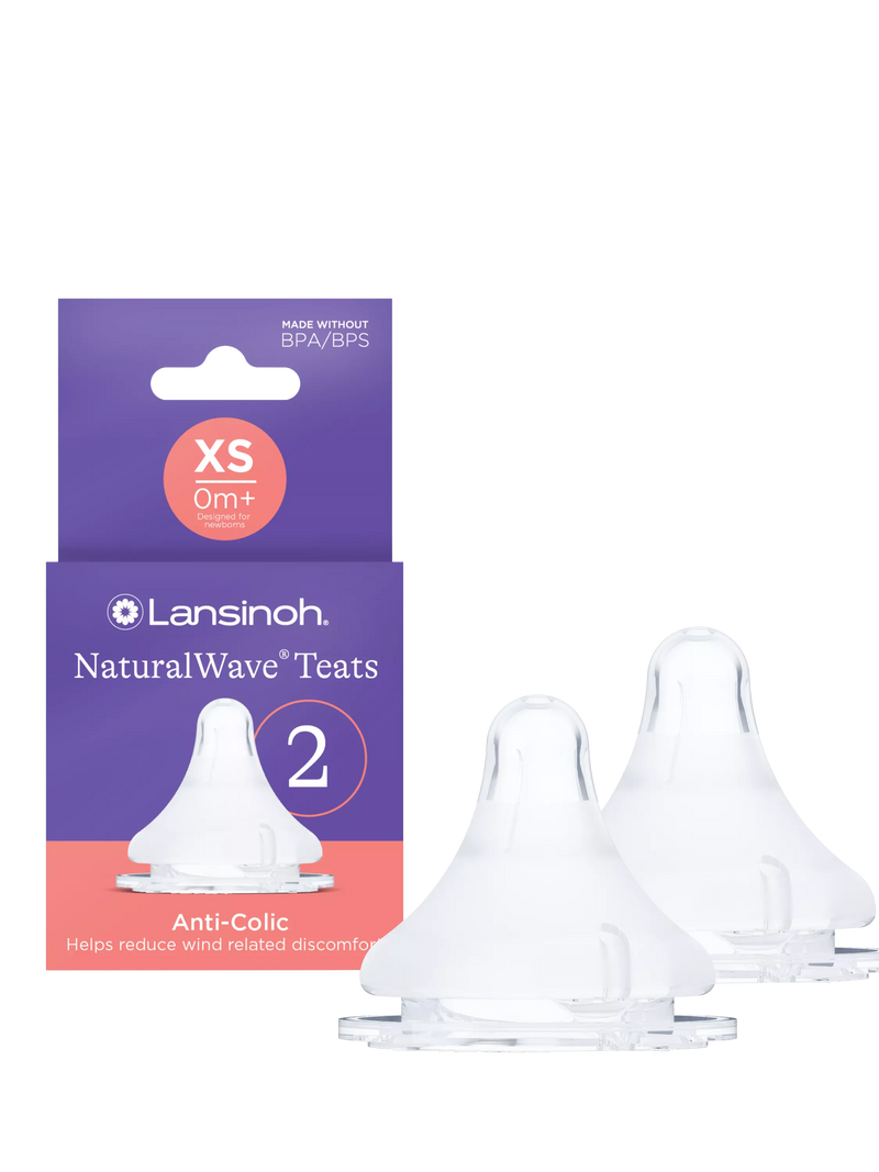 Lansinoh NaturalWave XS teats pack of 2, imported from the UK