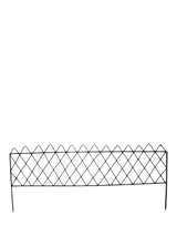 John Lewis Wilstone Metal Edging Fence Pack of 2 90cm Rustic- Buy online at McGrocer