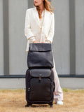 Storksak St James leather changing bag black, imported from the UK