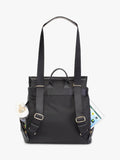 Storksak St James leather changing bag black, imported from the UK