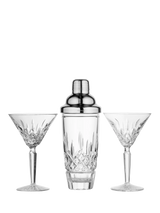 John Lewis Waterford Lismore Cut Crystal Cocktail Shaker and 2 Martini Glasses Gift Set- Buy online at McGrocer