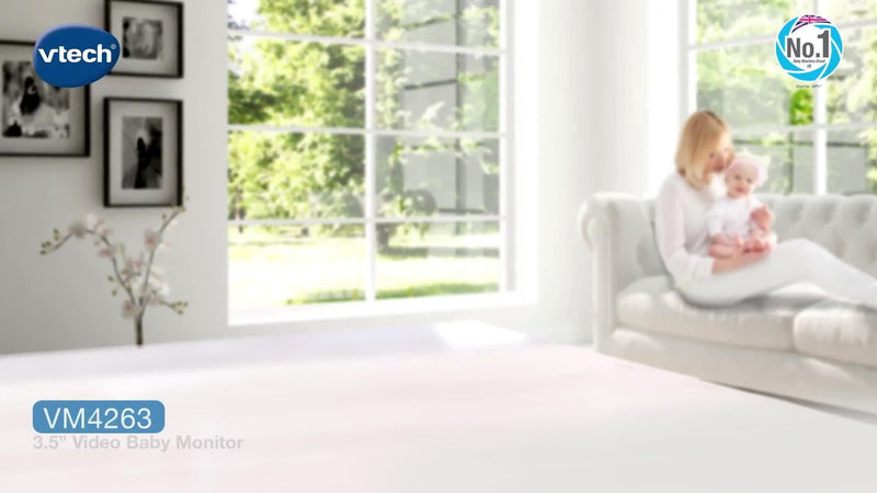 VTech VM4263 video baby monitor 3.5 inch (British brand)
