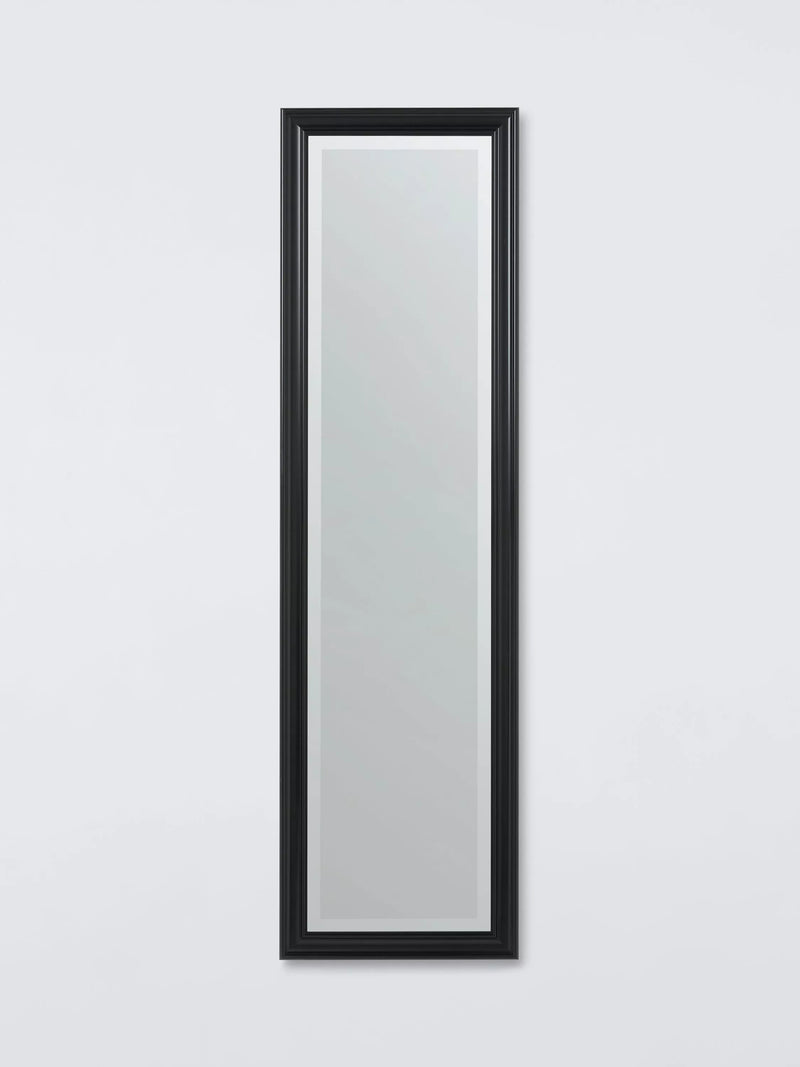 John Lewis black rectangular wall mirror 117x27cm (British brand)