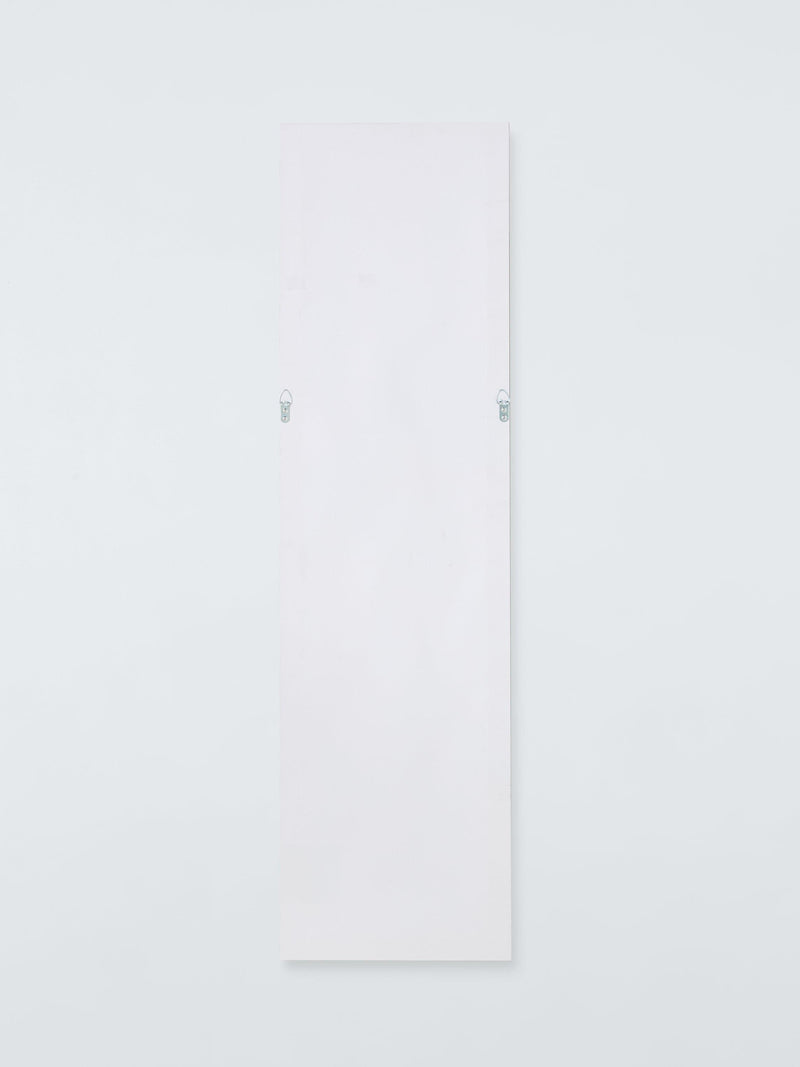 John Lewis black rectangular wall mirror 117x27cm (British brand)
