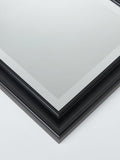 John Lewis black rectangular wall mirror 117x27cm (British brand)