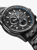 Citizen Chrono A.T men's watch black ion plated - British product