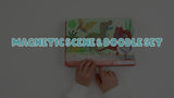 Floss & Rock Dino magnetic scene and doodle set - British product