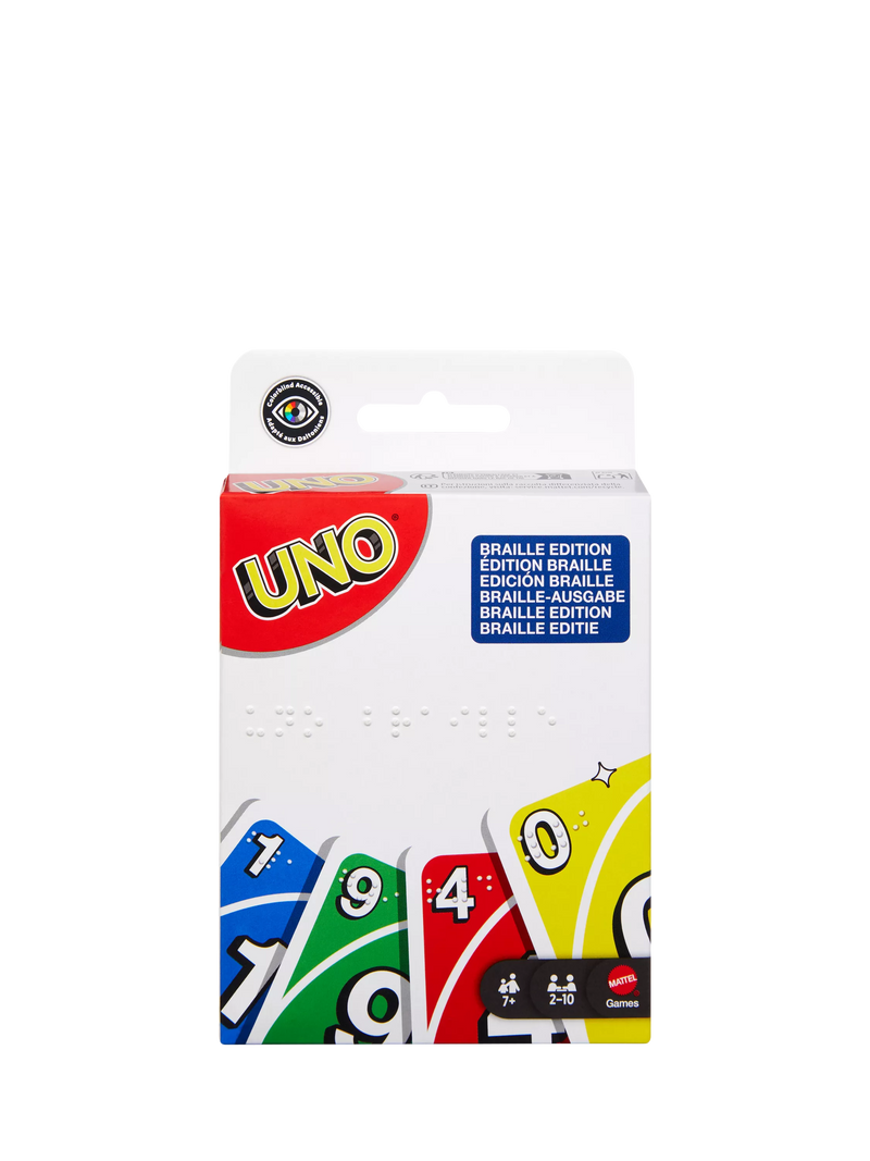 Mattel UNO Braille card game - British product