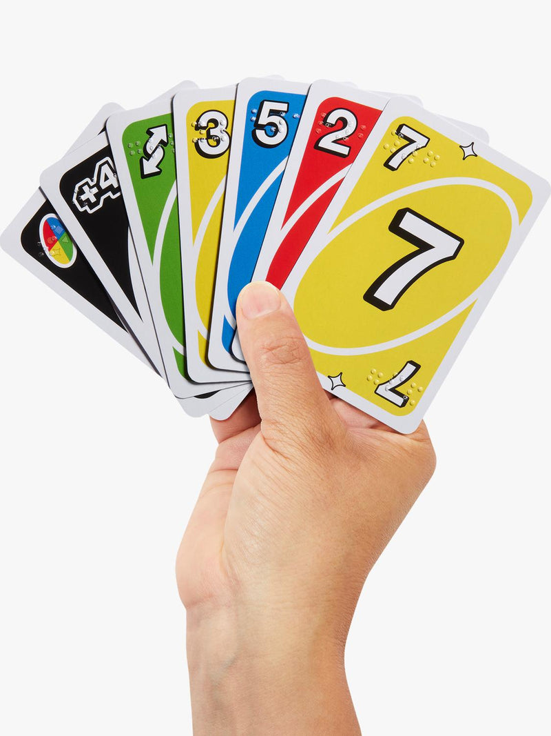Mattel UNO Braille card game - British product