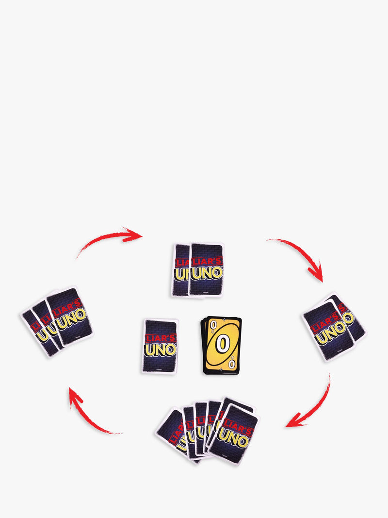 Mattel UNO Liars card game for 2 players (British brand)