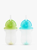 Munchkin weighted straw trainer cup blue green pack of 2, imported from the UK