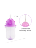 Munchkin weighted straw trainer cup pack of 2 pink purple 10oz (British brand)