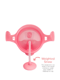Munchkin weighted straw trainer cup pack of 2 pink purple 10oz (British brand)
