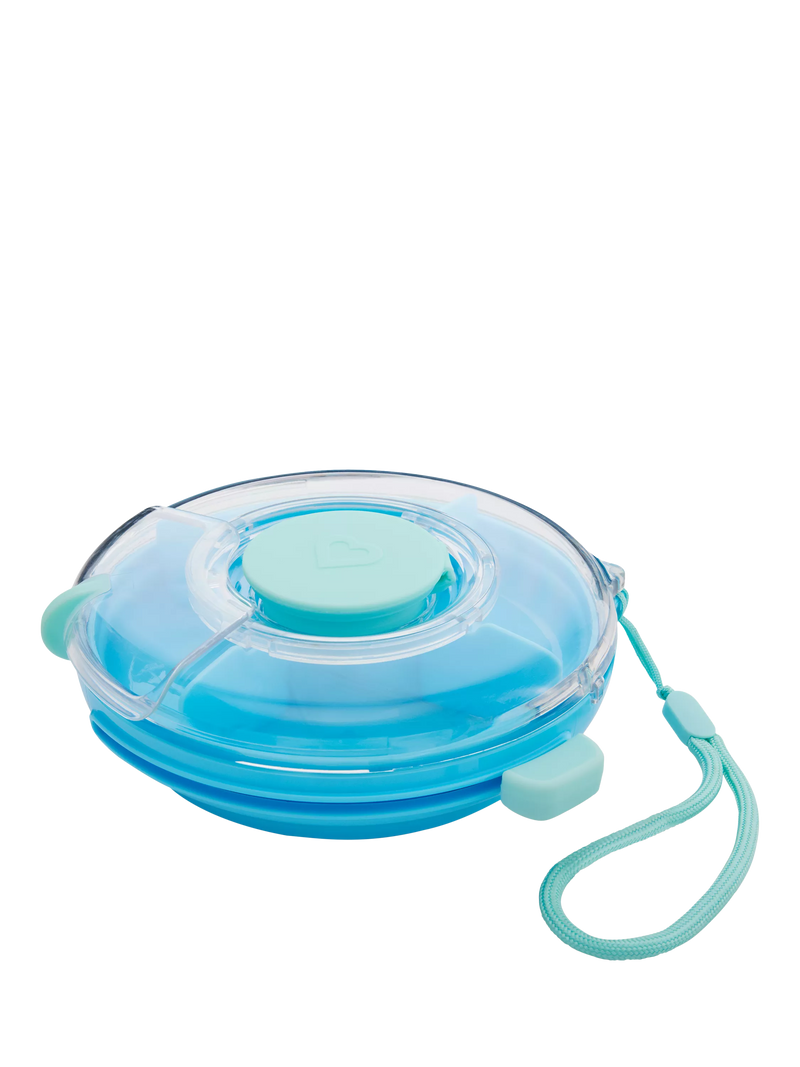 Munchkin snack container Blue Green (British brand)