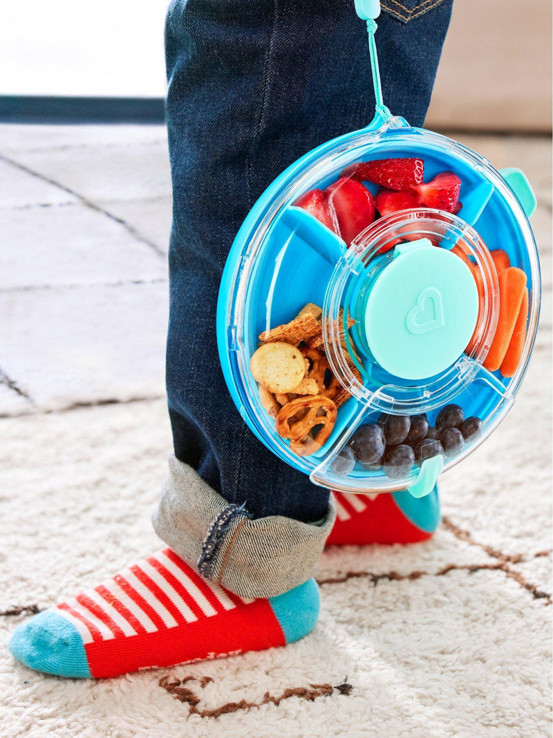 Munchkin snack container Blue Green (British brand)